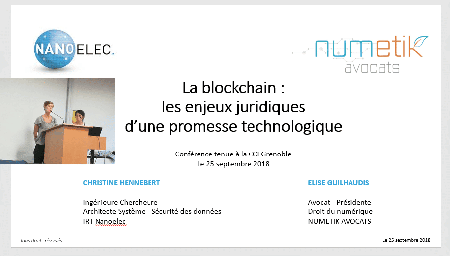 Lire la suite à propos de l’article CONFERENCE « La blockchain : les enjeux juridiques d’une promesse technologique »